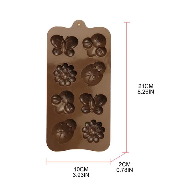 Silikoneform til budding og chokoladebagning - bageværktøj til kagedekoration