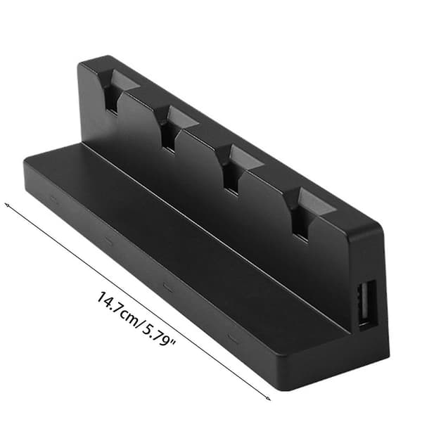 4 i 1 ladestasjon for Switch Joy Con-kontroller med LED-indikator
