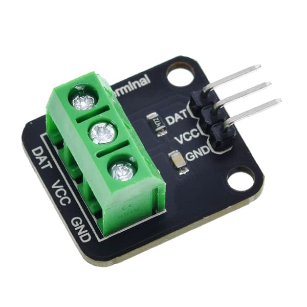 Temperatursensormodul Kit Rostfritt Stål Kabel Vattentät Terminaladapter