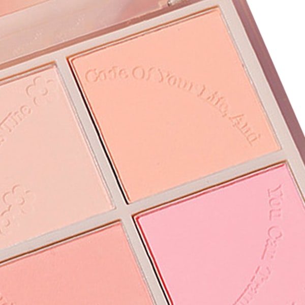 4 farver Blush Palette - Bærbar mættet Alsidig Presset Makeup Blush Palette til kvinder