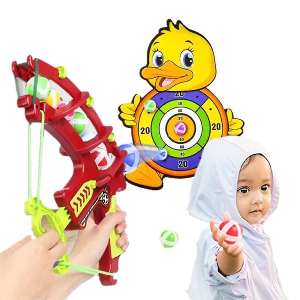 Iczodrow skydespil legetøj med egern dartskive 24 klæbrige bolde-sikre gaver til børn