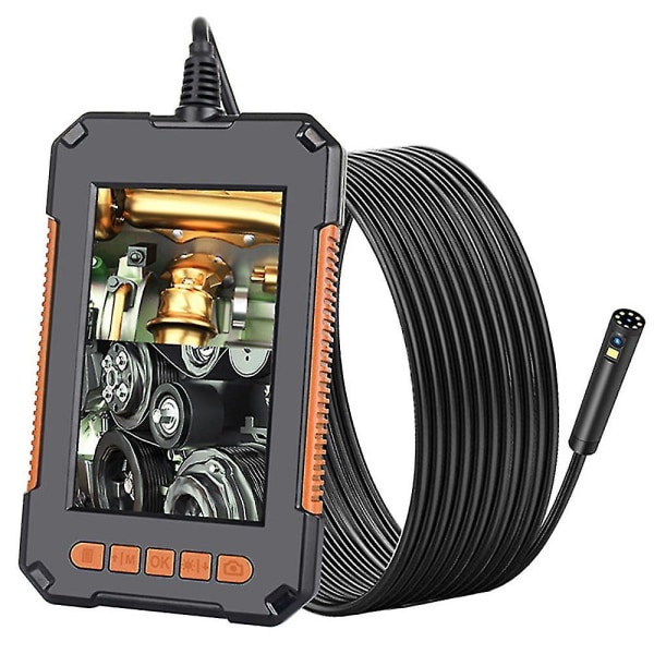 Industrial Endoscope Borescope Camera 1080p Hd Video Inspection With Ips Screen 180 Wide Viewing Angle,6 Bright Led Lights