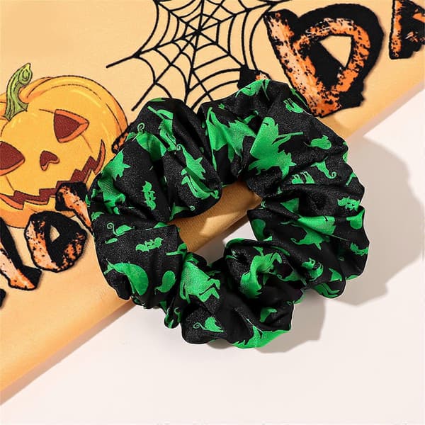 Halloween Hårstrikker Elastiske Sateng Hårbånd Hestehaleholdere Hårbånd Halloween Tilbehør for Kvinner Jenter 5 5