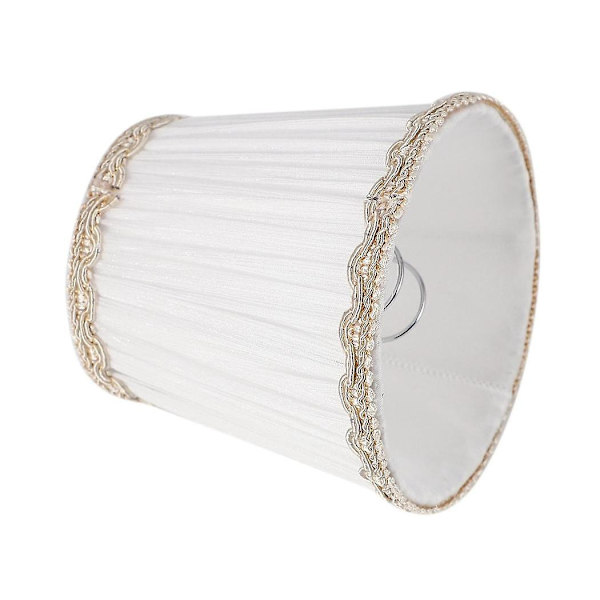 12 st. Chandelier Skärmar, Endast för Ljuslampor, Clip-on Passande Lampskärmar, Vit