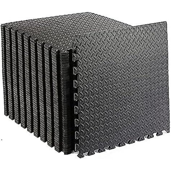 10 stk Treningsmatte Gym Matte Ekstra Tykk Interlocking Skumgulvmatter Store Gymgulv Treningsmatter Gymgulv Mykt Gulvmatte