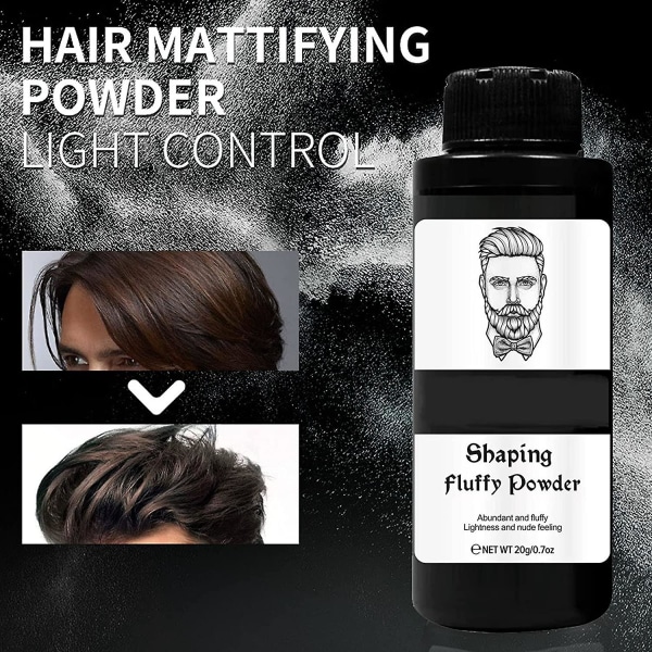 Hårvolympulver för män, hårstylingtexturerande pulver för män, Omedelbar volymtextur Boost hårvolympulver