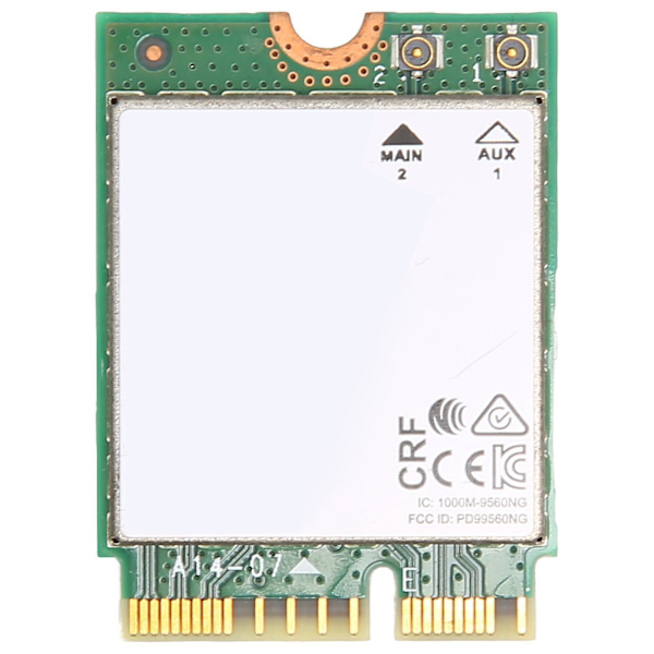 1550i 9560NGW Dual Band Trådløs BT5.0 M.2 NGFF Wifi-kort til Windows10 Bærbar - 1.73Gbps Netværksmodul