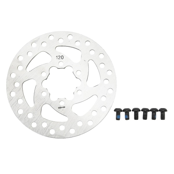 Elektrisk Scooter Skivbroms 6 Hål Rostfritt Stål Med 6 Skruvar Scooter Skivbroms Rotor För Ersättning