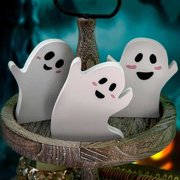 Halloween Horror Ghost Ornament 3stk/sett Desktop Crafts For Creative Gave Suppli