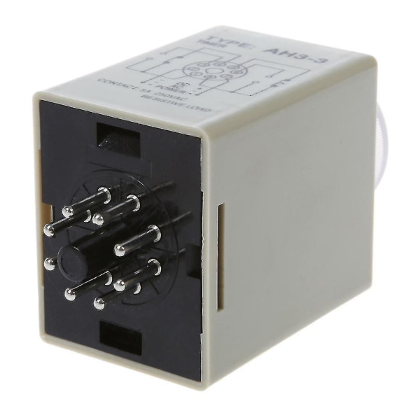 Dc 12v 0-30 sekunder 30s elektrisk fördröjningstimer tidsrelä Dpdt 8p W bas
