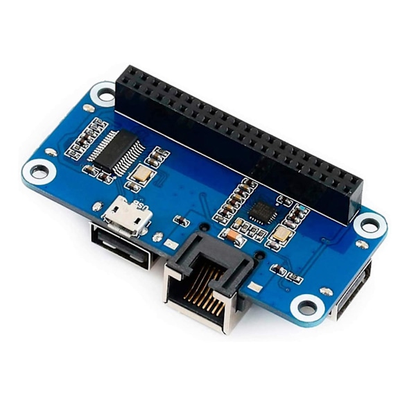 Rj45 USB-utvidelseshub for Raspberry Pi 4 modell B 3b+ Zero for W Wh 1.3