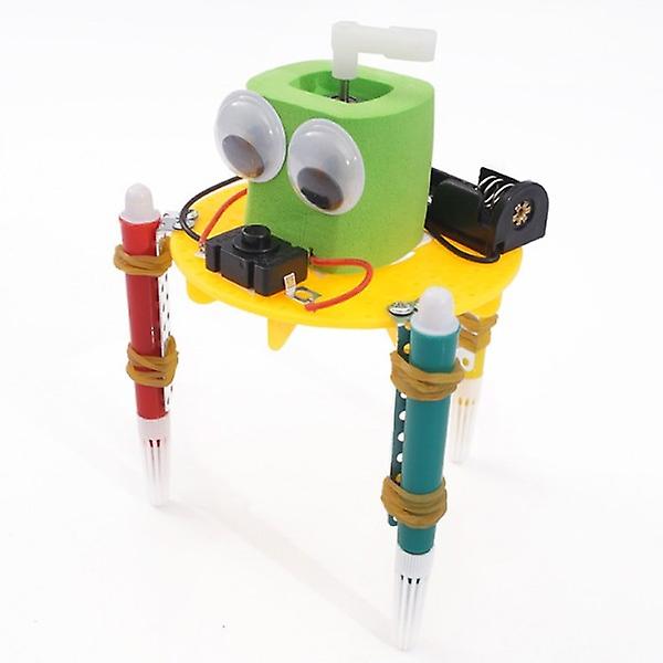 Tidig inlärning DIY Doodle Robot Teknik Små uppfinningar Utbildande för grund- och gymnasievetenskap