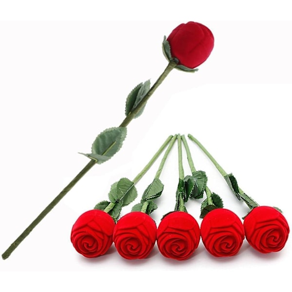 Ringeæske i form af en rose, Valentinsdagsgaveæske og vielsesringsæske