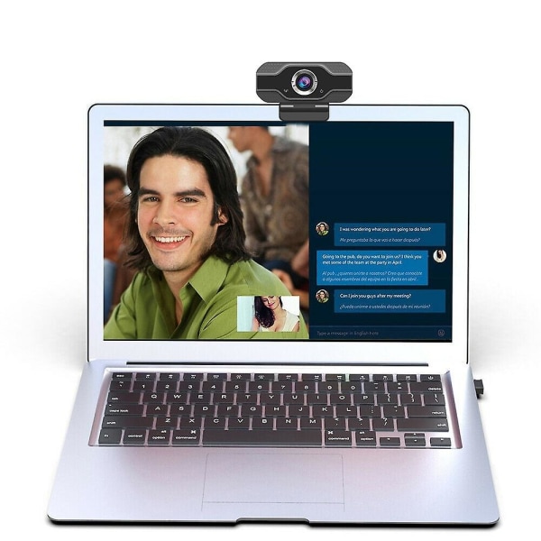 1080p Webcam Full Hd Usb 2.0 til PC Desktop Laptop Webkamera med mikrofon