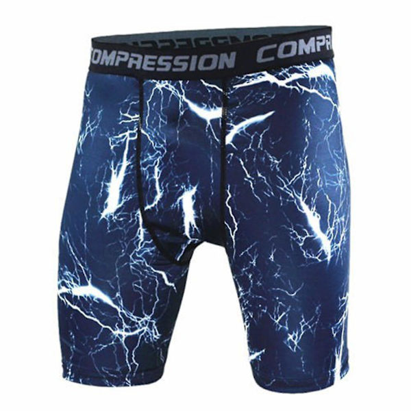 Kompresjonshorts for menn 3D-trykk kamuflasje bodybuilding tights korte menn trenings shorts