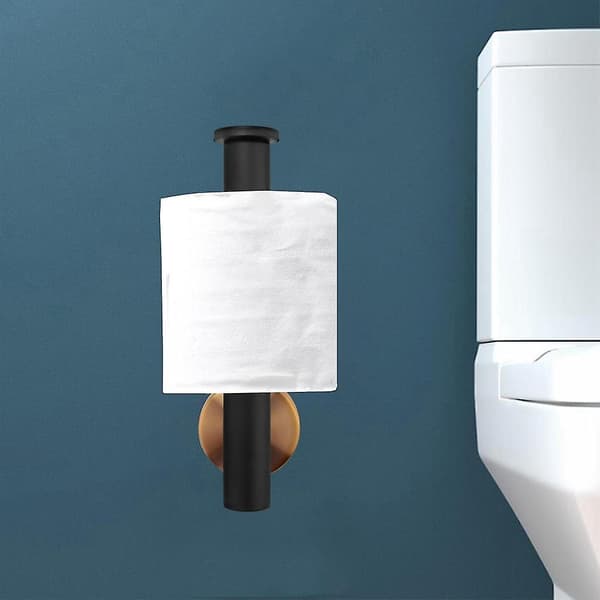 Toiletpapirholder til badeværelset, rustfrit stål, vægmonteret toiletrulleholder til badeværelset