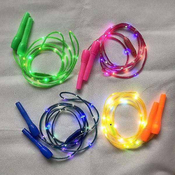 4 LED Springtov, Børns Springtov, Lysshow, Fitness
