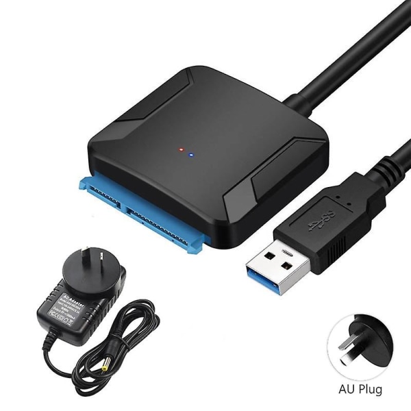 Universell 480 Mbps USB 3.0 til SATA-adapter for dataoverføring Wd 2.5 3.5 Hdd Ssd-adapter