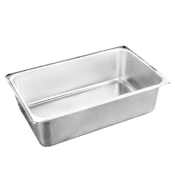 Smörhållare i rostfritt stål 17,6x11x6,5cm Tjock fyrkantig matbehållare för kött grönsaker (silver)