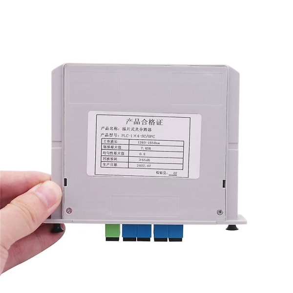 1:4 Fiber Optical Plc Splitter Sc/upc 1x4 Lgx Box Cassette Card Inserting Plc Splitter Module