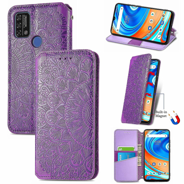 Blooming Mandala Läderfodral För Umidigi A9