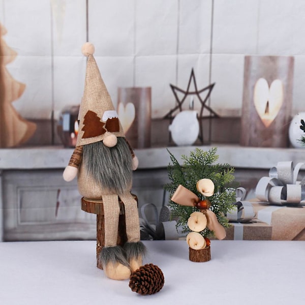 Loma-tonttu, käsintehty ruotsalainen Tomte, joulupukki, koriste-esine, kiitospäivä