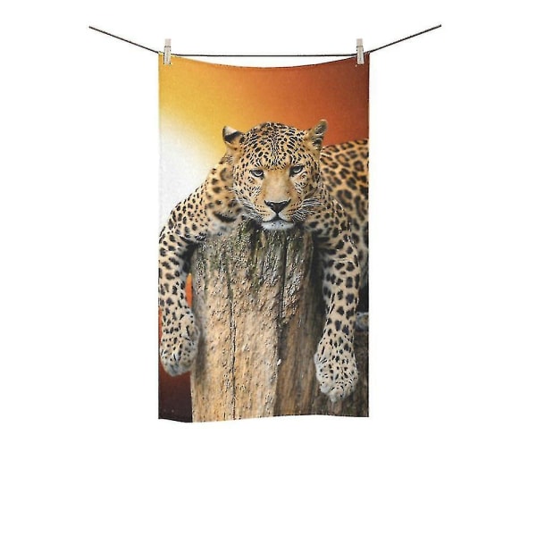 Leopard badehåndklæde Håndklæde brusehåndklæde Vaskeklud 40x70 Cm A--35836