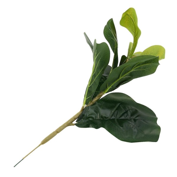 Lille Kunstig Figenbladstræ 11 tommer Faux Ficus Lyrata Træ Til Hjem Bryllup Indendørs A