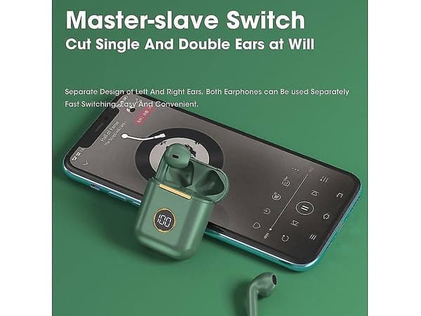 True Wireless Bluetooth -kuulokkeet J18-1 (In Ear - Vihreä)