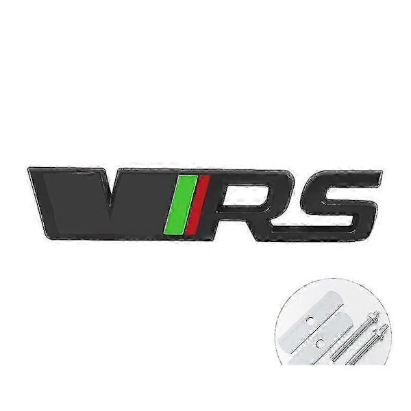 3D Metal VRS Logo Bilskilt Emblem Badge Bagagerums Sticker Til Skoda Octavia 3 2 A5 A7 Mk3 Mk2 Kodiaq Superb Fabia Tilbehør grill grey black