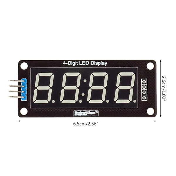 7 Segment Digital Tube Led Modul Tavle Display Ur Panel 4bit Til Arduino