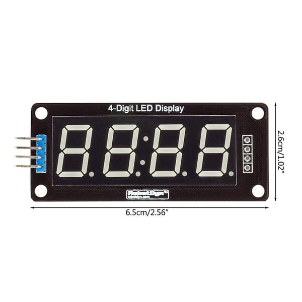 7-segments digitalrör LED-modulpaneldisplayklocka 4-bit för Arduino