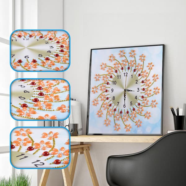 Timanttimaalauskellot 5d Timanttimaalaus Seinäkello Taidekäsityö, diy