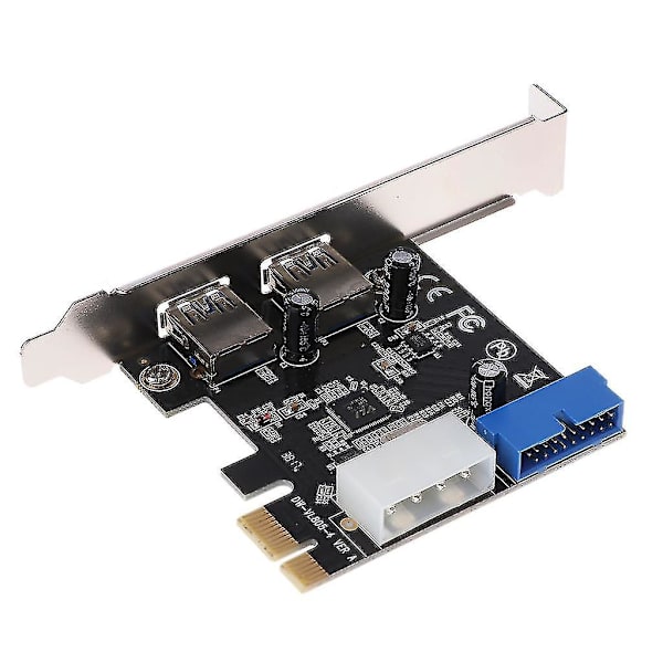 Usb3.0 X2 Pci-e expansionskort extern 19pin Pcie-kort 4pin Ide strömanslutning