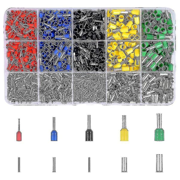 1200 stk. Wire End Ferrules Assortment Isolerede ærmer