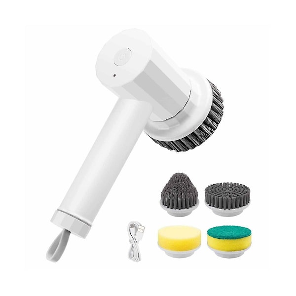 Elektrisk Spin Scrubber, Trådløs Power Cleaning Brush Oppladbar Scrubber For Bad Tub Sink K