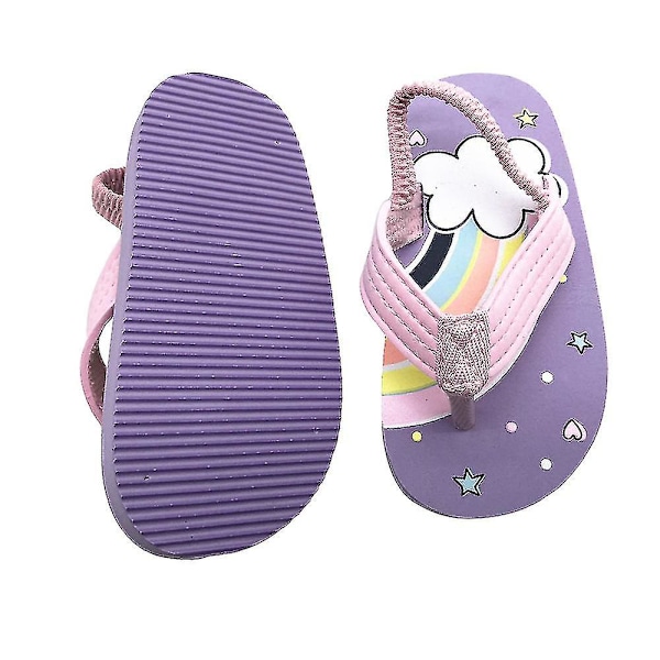 Børneslippers Flip-flops Sommersandaler til drenge og piger green 23