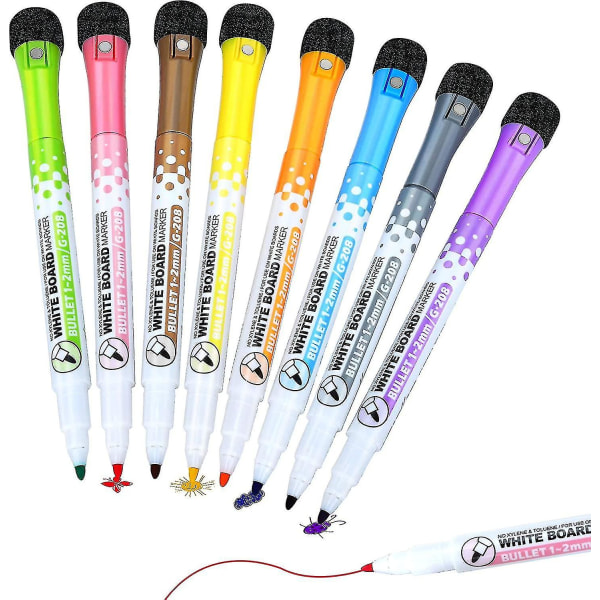 Markers For Whiteboards, Magnetic Dry Erase Markers, Erasable Pen