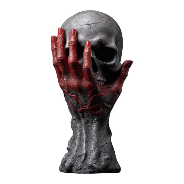 Furious Hand Skeleton Head Patsas Hartsi Halloween Desktop Decoration Ornament