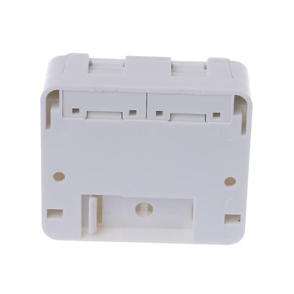 Skrivebords Jb Dobbelport Panel Ethernet-kabel Koblingsboks Med 2 Cat6 Moduler