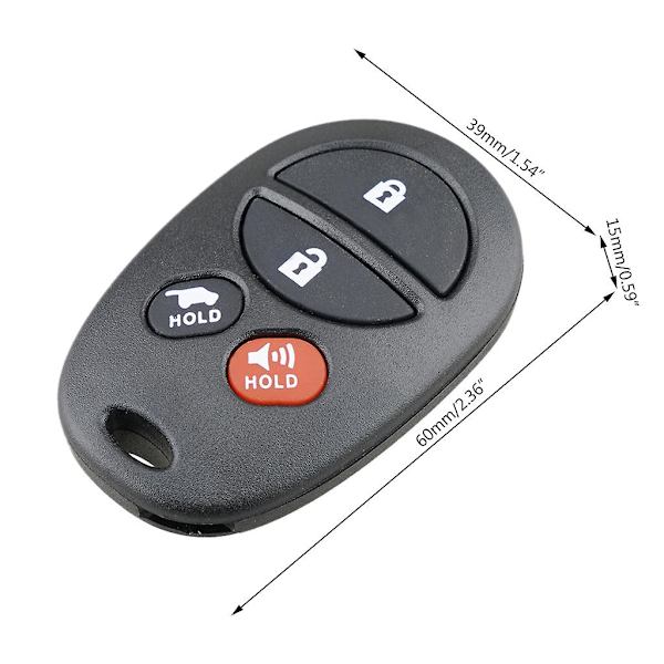 4 knappars fjärrkontroll för bilnyckel för Avalon Solara 2005 2006 2007