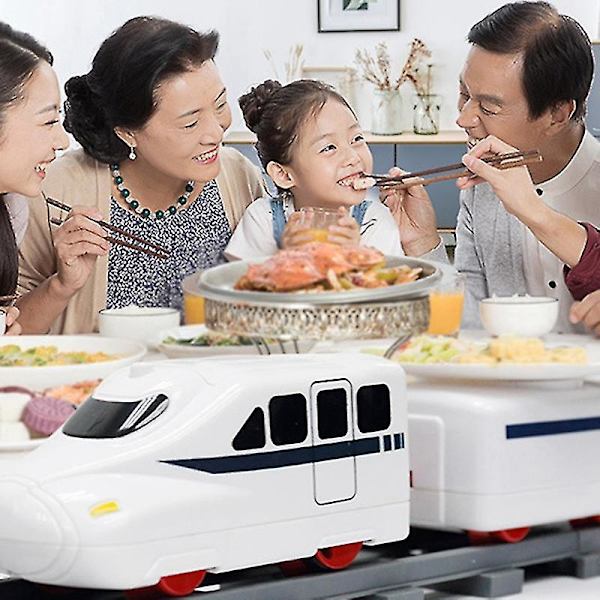 2set Sushi Train Rotary Sushi Toy Track Conveyor Belt Rotating Table Kid Food Train Set A & B