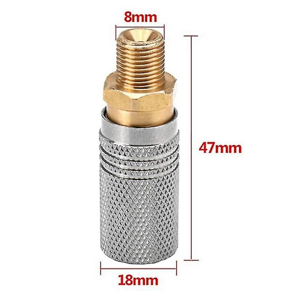 2 stk. Metal Udvidet Pcp Luft Opladning Hurtig Udløsning Adapter Stik 1/8 Bsp Værktøj Tilbehør