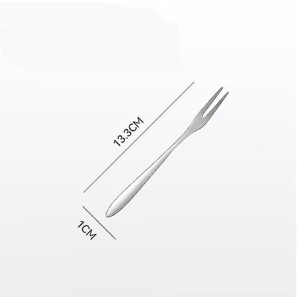 Kakskivare och pajservering, rostfritt stål kakskivare och servering kakskivare med tandade kanter --8 delar (tvåtandad gaffel X6+kakspade X2)