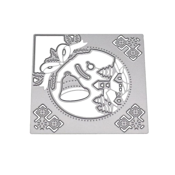 Juleklokke Metal Skæredør Skabelon Diy Scrapbooking Album Stempel Papir Bil