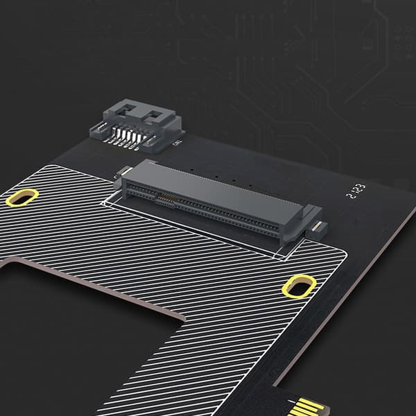 Oppdatert U.2 til Pcie Adapter Riser Pci For Express X4 til U.2 U2 Sata Ssd Konverter