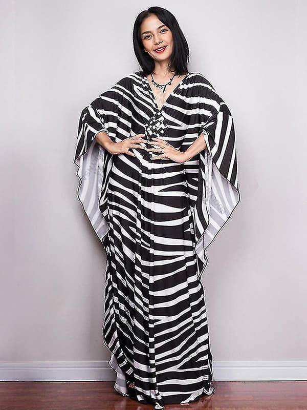 Avslappede Zebra Kaftan Saronger