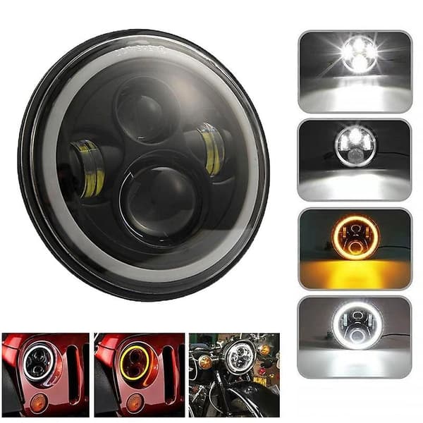 7\" 150W LED-frontlys, rund LED-frontlys H4 H13, 6500K vanntett nærlys, 150W
