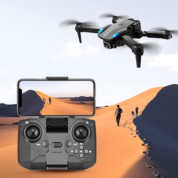 Mini hopfällbar drönare barn vuxna - Ultralätt Quadcopter 360 rullande ingen distraktion och en knapp start hastighetsjustering