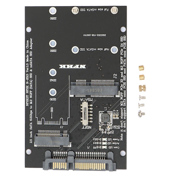 Adapter för M.2 Ngff B-key & Msata Ssd till 2.5 tum Sata 3.0